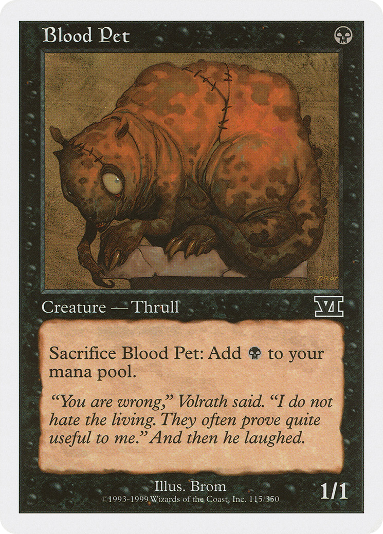 Blood Pet - Classic Sixth Edition (MP)、Wizards of the Coast、kayou