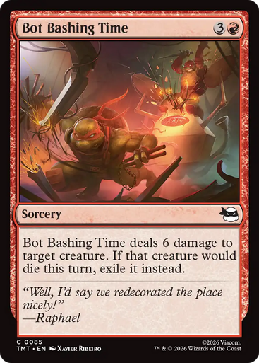 Bot Bashing Time (Foil) | Teenage Mutant Ninja Turtles、Magic: The Gathering、kayou