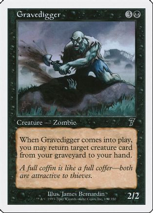 Gravedigger (7ED-139) - 7th Edition Foil、Wizards of the Coast、kayou