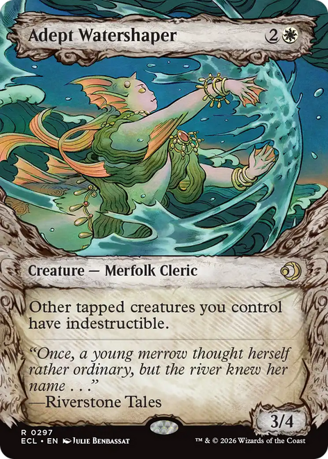 Adept Watershaper (Fable Frame) | Lorwyn Eclipsed、Magic: The Gathering、kayou