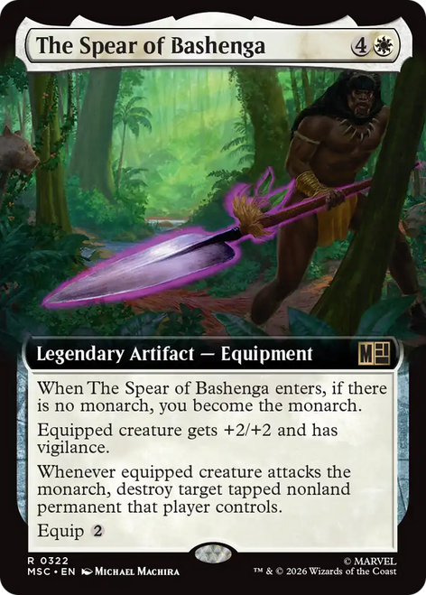 The Spear of Bashenga (Extended Art) | Marvel Super Heroes Commander、Magic: The Gathering、kayou