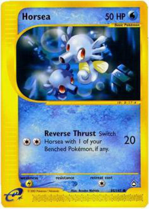 Pokemon Aquapolis Common Horsea #85 Lightly Played、ToyWiz、kayou