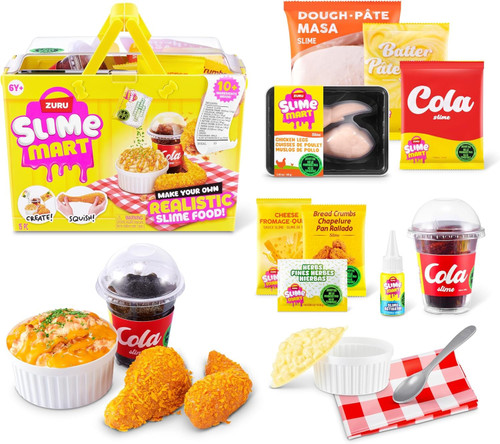 Slime Mart Small Shopping Basket Chicken Slime Kit 15+ Ingredients Inside! Make Your Own Realistic Slime Food!、ToyWiz、kayou