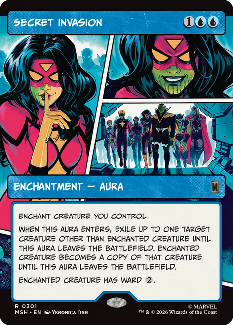 Secret Invasion (Borderless Panel Foil) | Marvel Super Heroes、Magic: The Gathering、kayou