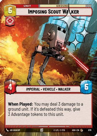 Imposing Scout Walker (Hyperspace Foil) (678) - Ashes of the Empire Foil、Fantasy Flight Games、kayou