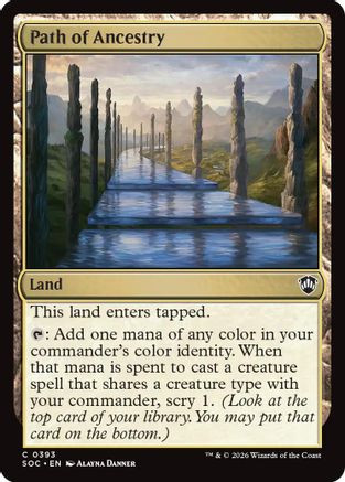 Path of Ancestry (SOC-393) - Commander: Secrets of Strixhaven、Wizards of the Coast、kayou