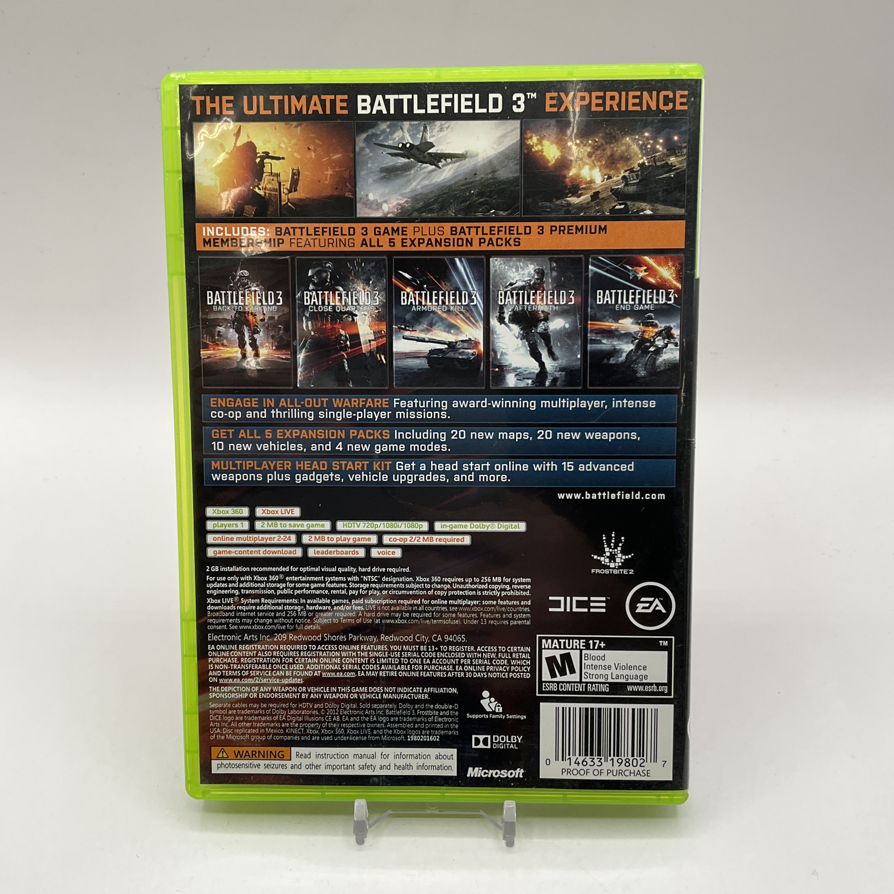 Battlefield 3 Premium Edition Xbox 360 Used、Collector Store LLC - VG、kayou