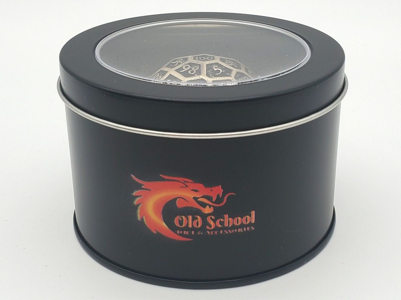 Old School Dice: Hollow Metal 50mm D100 Dragon's Head - Ancient Gold、Old School Dice & Accessories、kayou