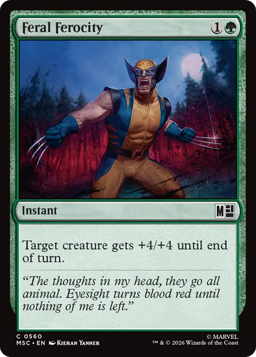 Feral Ferocity (Foil) | Marvel Super Heroes Commander、Magic: The Gathering、kayou