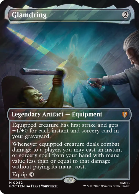 Glamdring (Borderless Art Surge Foil) | The Hobbit Commander、Magic: The Gathering、kayou