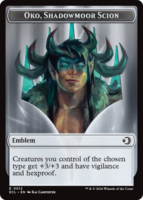 Lorwyn Eclipsed - Oko, Shadowmoor Scion Emblem (Foil) | Lorwyn Eclipsed、Magic: The Gathering、kayou