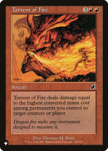Torrent of Fire (LIST-107/143) - The List、Wizards of the Coast、kayou