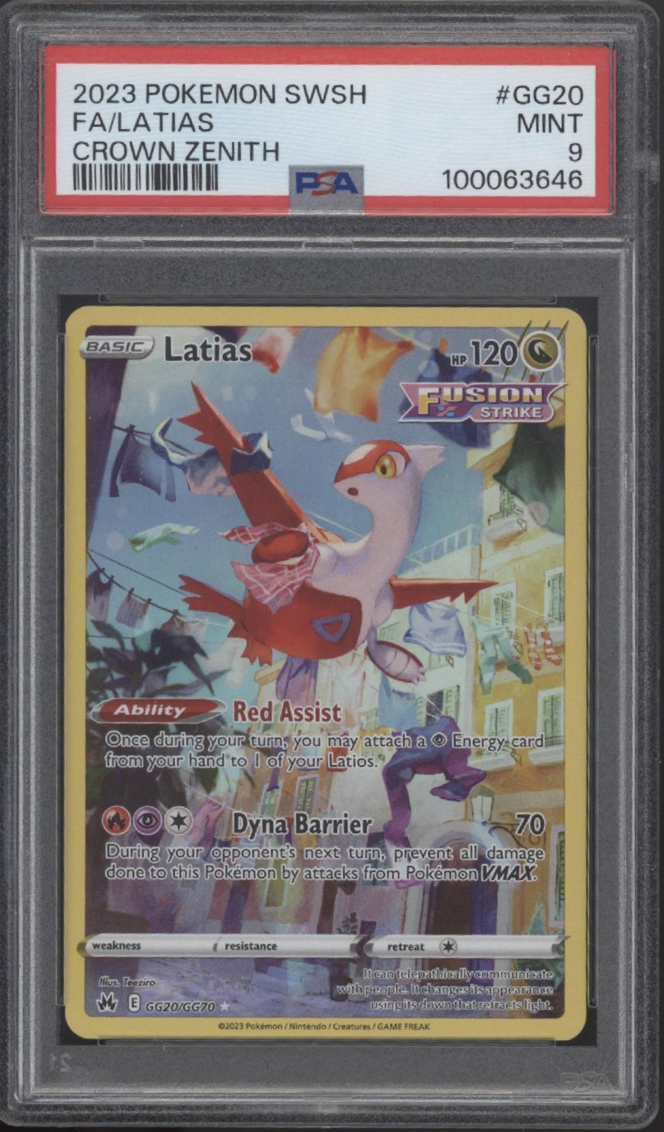 Latias Pokemon Crown Zenith Full Art #GG20 PSA 9、Collector Store LLC Gaming、kayou