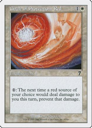 Circle of Protection: Red (7ED-009) - 7th Edition Foil、Wizards of the Coast、kayou