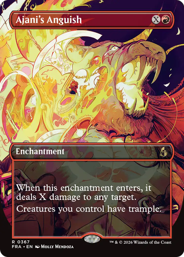 Ajani's Anguish (Borderless Braintwister) | Reality Fracture、Magic: The Gathering、kayou