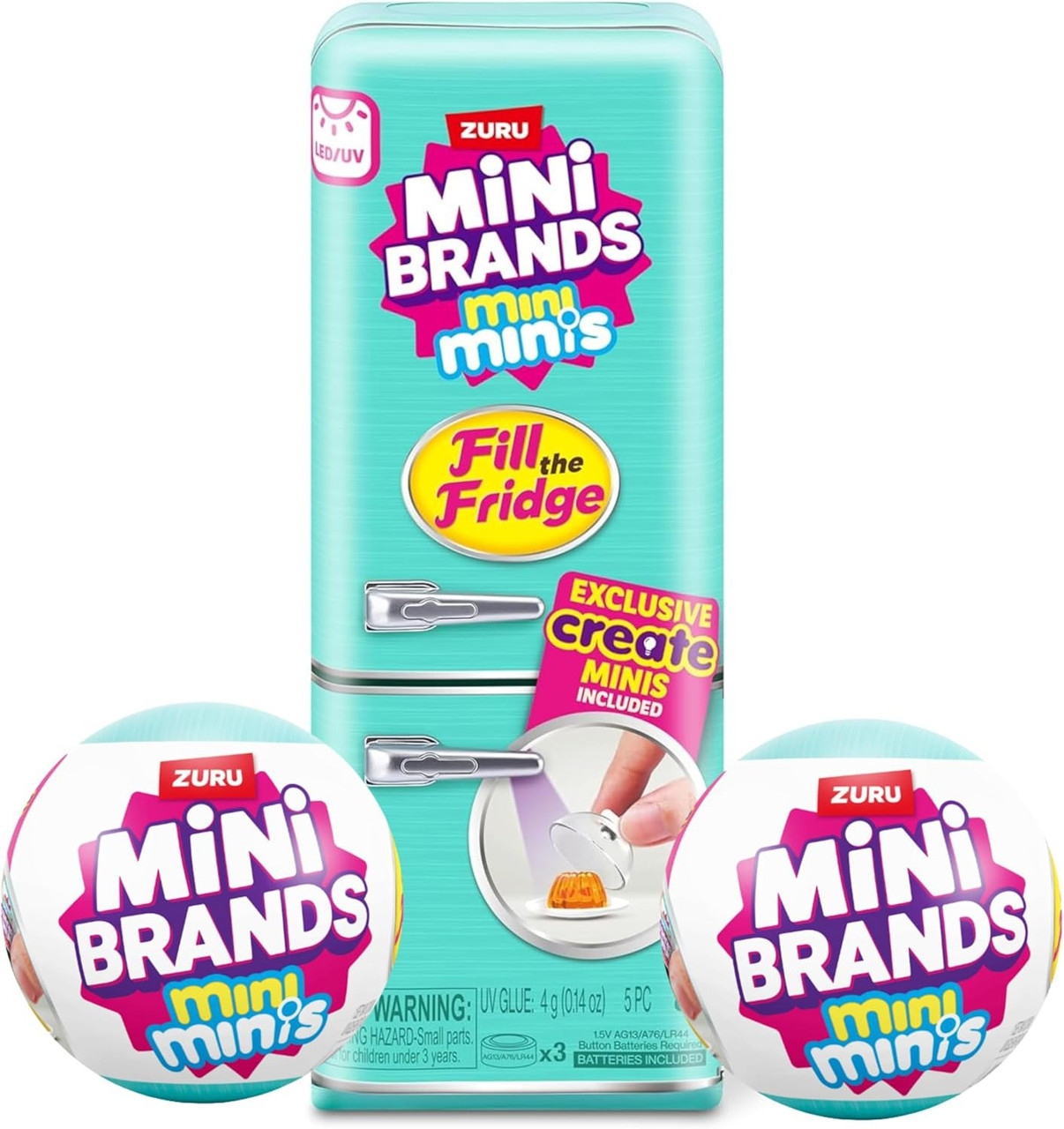Mini Brands! Mini Minis Fill The Fridge Refrigerator, 2x Mystery Packs & More! Exclusive COMBO Set、ToyWiz、kayou