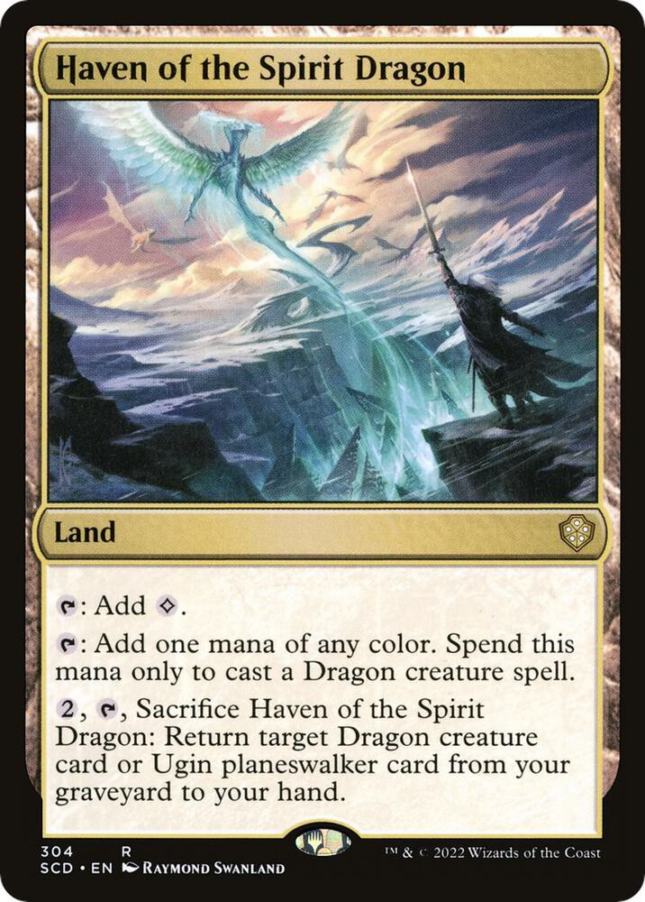 MtG Starter Commander Decks Rare Haven of the Spirit Dragon #304、ToyWiz、kayou