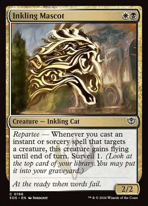 MtG Secrets of Strixhaven Common FOIL Inkling Mascot #196、ToyWiz、kayou