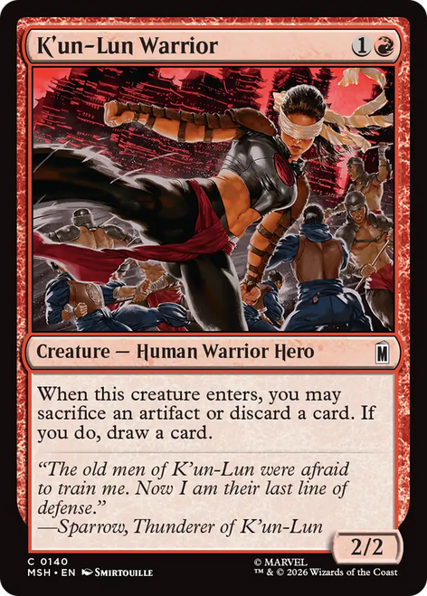 K'un-Lun Warrior (Foil) | Marvel Super Heroes、Magic: The Gathering、kayou