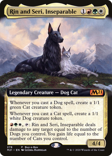 Rin and Seri, Inseparable (BABP-278) - Core Set 2021: (Extended Art) Foil (MP)、Wizards of the Coast、kayou