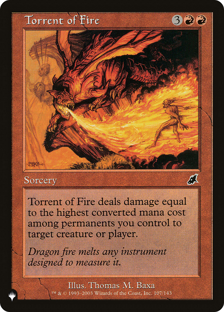 Torrent of Fire (LIST-107/143) - The List、Wizards of the Coast、kayou