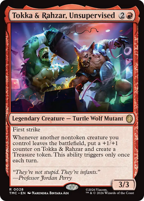 Tokka & Rahzar, Unsupervised (Surge Foil) | Teenage Mutant Ninja Turtles Eternal、Magic: The Gathering、kayou