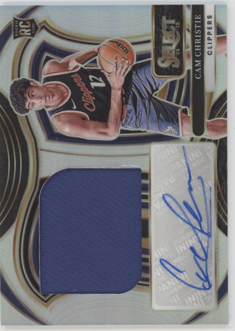 Cam Christie 2024-25 Panini Select Prizm Swatch RC Auto 12/99 #JRS-CHR、Collector Store LLC、kayou