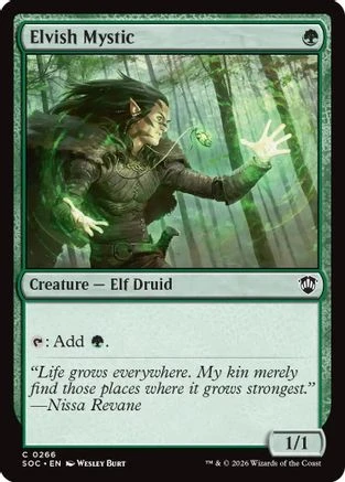 Elvish Mystic (SOC-266) - Commander: Secrets of Strixhaven、Wizards of the Coast、kayou