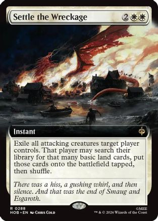 Settle the Wreckage (Extended Art) (HOB-288) - The Hobbit Foil、Wizards of the Coast、kayou