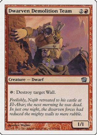 Dwarven Demolition Team (8ED-184) - 8th Edition Foil、Wizards of the Coast、kayou
