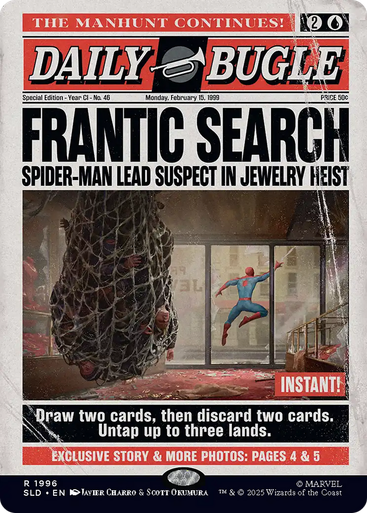 Frantic Search (Foil) (Secret Lair - Marvel's Spider-Man: Daily Bugle Breaking News) | Secret Lair Drops、Magic: The Gathering、kayou