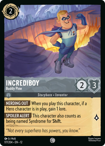 Incrediboy - Buddy Pine (Foil) | Wilds Unknown、Disney Lorcana、kayou