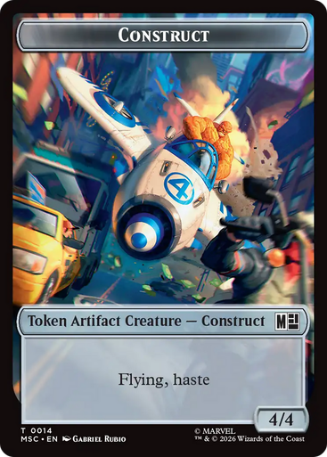 Marvel Super Heroes Commander - Construct (#14) Token (Foil) | Marvel Super Heroes Commander、Magic: The Gathering、kayou
