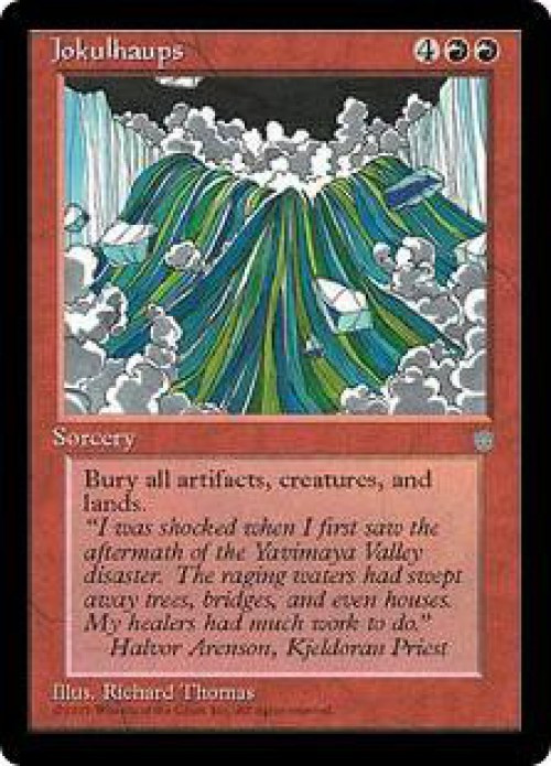 MtG Ice Age Rare Jokulhaups #195 Heavily Played、ToyWiz、kayou