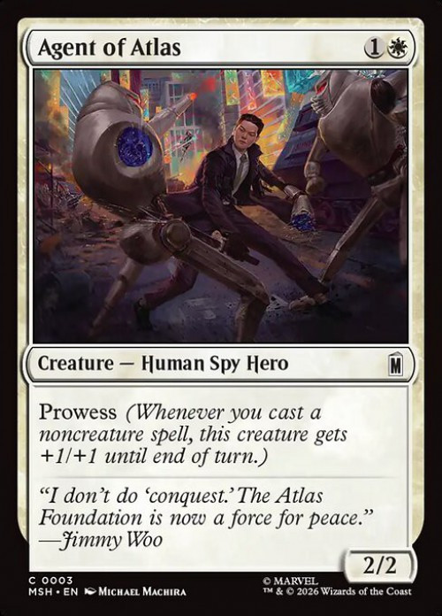MtG Marvel Super Heroes Common FOIL Agent of Atlas #3、ToyWiz、kayou