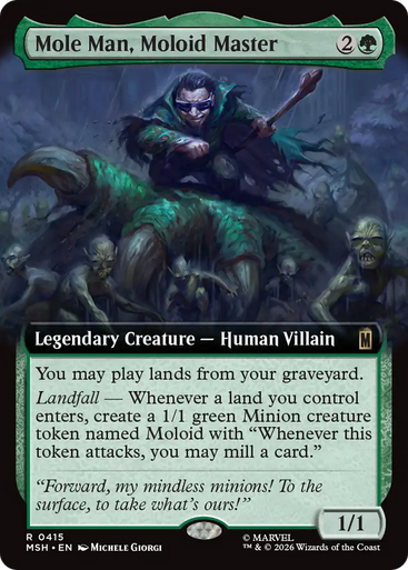 Mole Man, Moloid Master (Extended Art) | Marvel Super Heroes、Magic: The Gathering、kayou