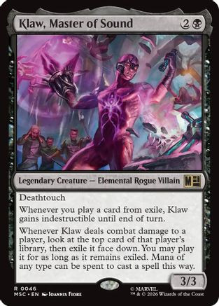 Klaw, Master of Sound (MSC-046) - Commander: Marvel Super Heroes、Wizards of the Coast、kayou