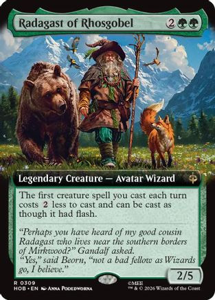 Radagast of Rhosgobel (Extended Art) (HOB-309) - The Hobbit、Wizards of the Coast、kayou