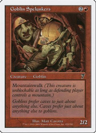 Goblin Spelunkers (7ED-193) - 7th Edition Foil、Wizards of the Coast、kayou