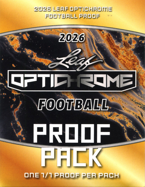 NFL Leaf 2026 Optichrome Football Proof Trading Card Pack One 1/1 Proof、ToyWiz、kayou