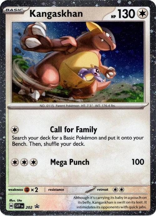 Pokemon Scarlet & Violet Kangaskhan Cosmos Foil Promo SVP202 Promo、ToyWiz、kayou