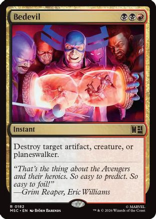 Bedevil (MSC-182) - Commander: Marvel Super Heroes、Wizards of the Coast、kayou