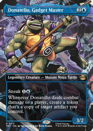 Donatello, Gadget Master (Borderless) (TMT-212) - Teenage Mutant Ninja Turtles Foil、Wizards of the Coast、kayou