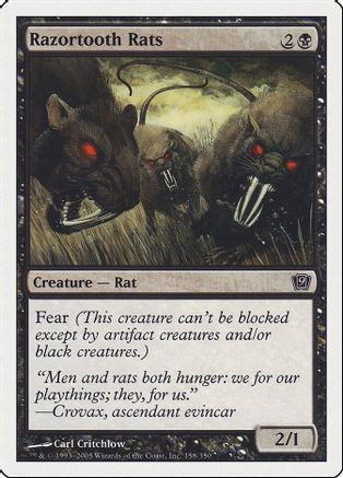 Razortooth Rats (9ED-158) - 9th Edition Foil、Wizards of the Coast、kayou