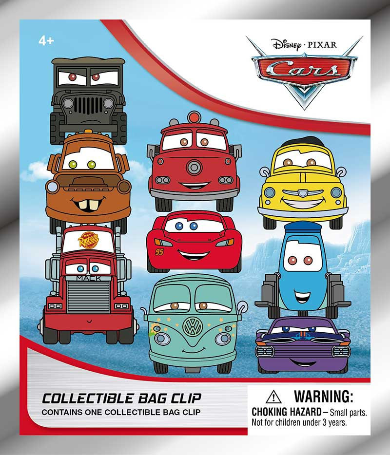Disney 3D Figural Keyring Pixar's Cars Series 1 Mystery Pack 1 RANDOM Figure, Loose、ToyWiz、kayou
