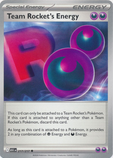 ME Ascended Heroes 217/217 Team Rocket's Energy、Pokemon、kayou