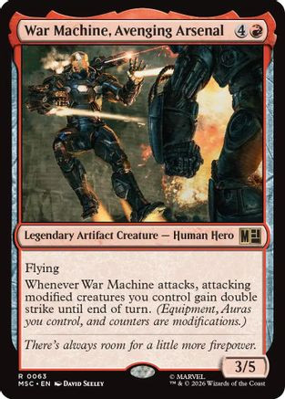 War Machine, Avenging Arsenal (MSC-063) - Commander: Marvel Super Heroes Foil、Wizards of the Coast、kayou
