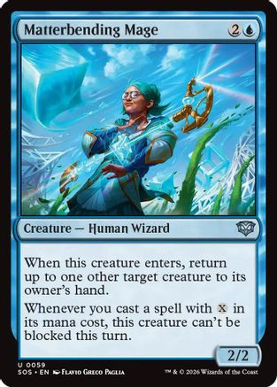 Matterbending Mage (SOS-059) - Secrets of Strixhaven Foil、Wizards of the Coast、kayou