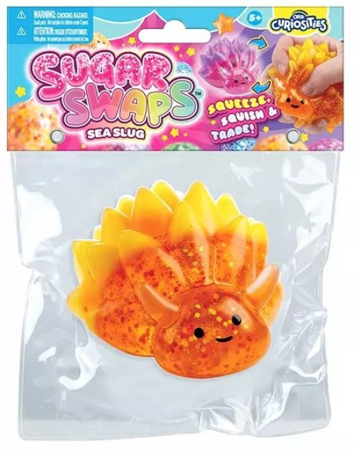 Curiosities Sugar Swaps Sea Slug ORANGE Squeeze Toy、ToyWiz、kayou