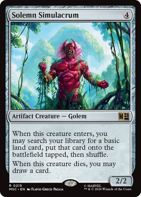 Solemn Simulacrum (Surge Foil) | Marvel Super Heroes Commander、Magic: The Gathering、kayou